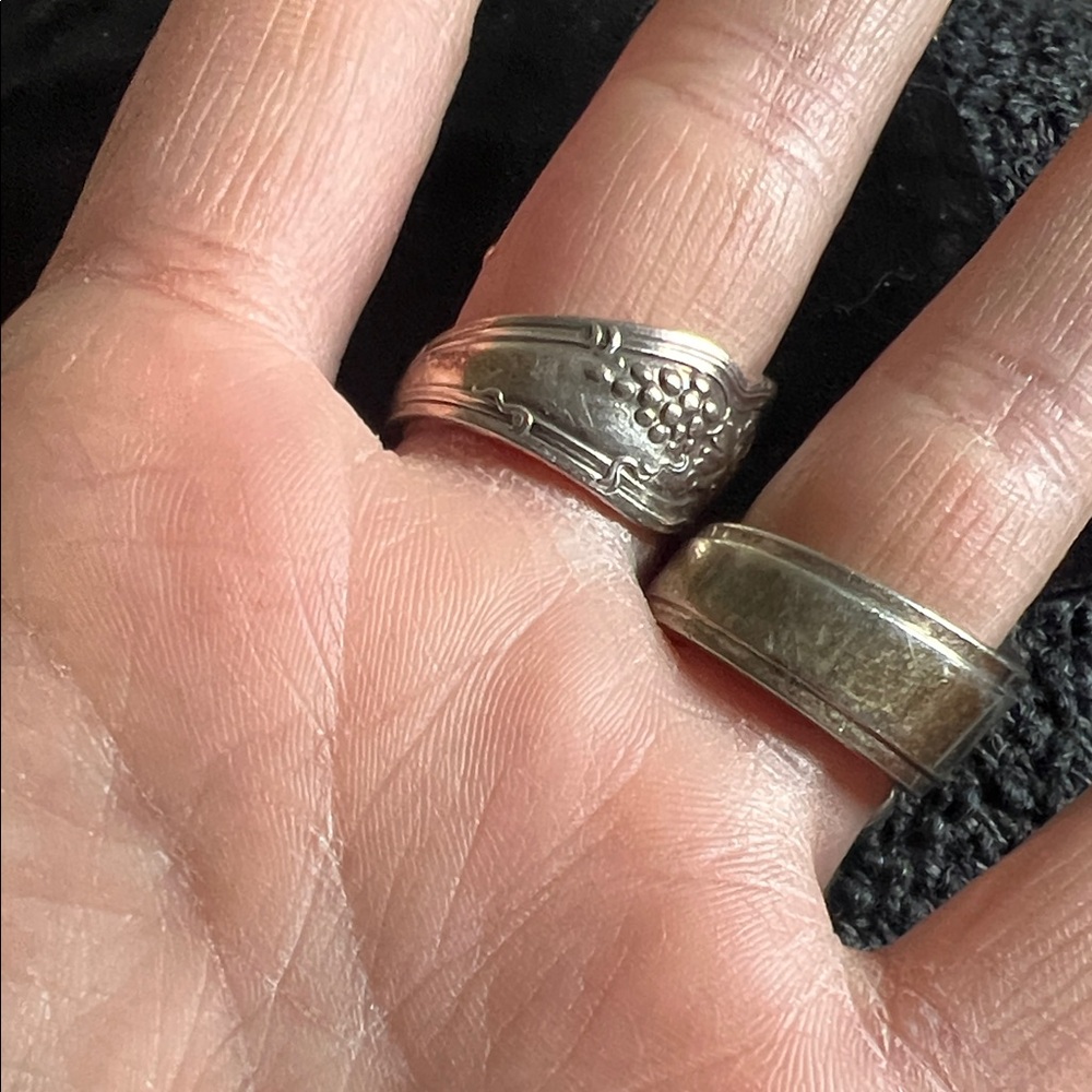 Silver Spoon Rings - Picture 4 of 4